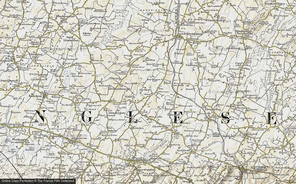 Old Map of Llandrygan, 1903-1910 in 1903-1910