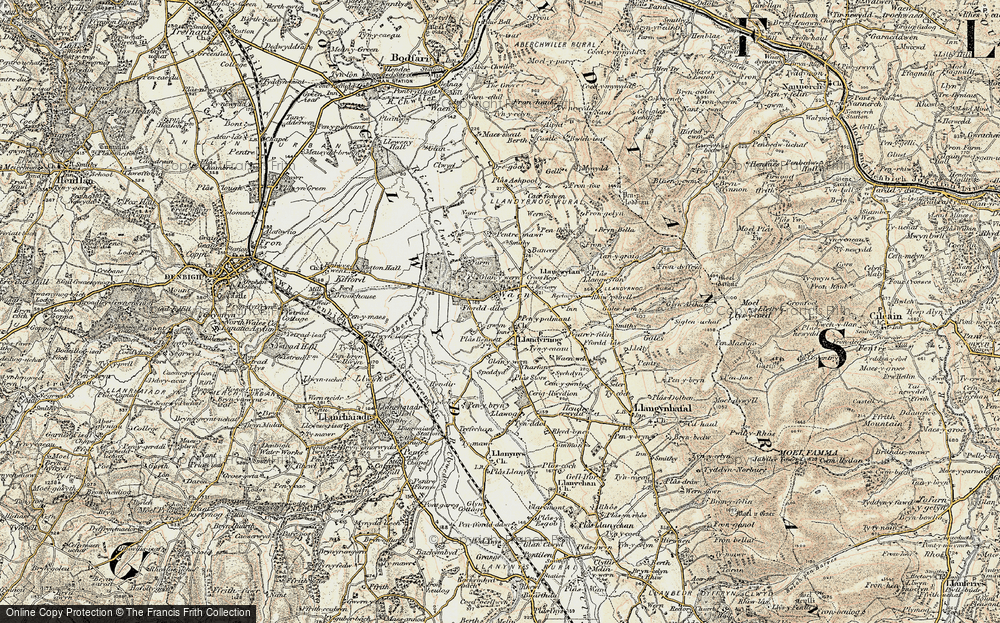 Old Map of Llandyrnog, 1902-1903 in 1902-1903