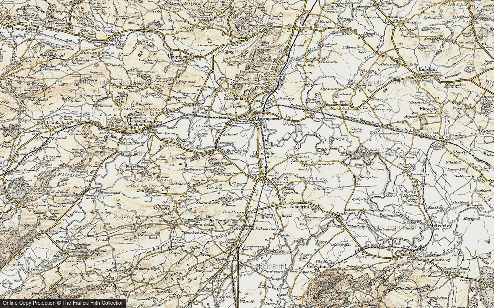 Old Map of Llandysilio, 1902-1903 in 1902-1903