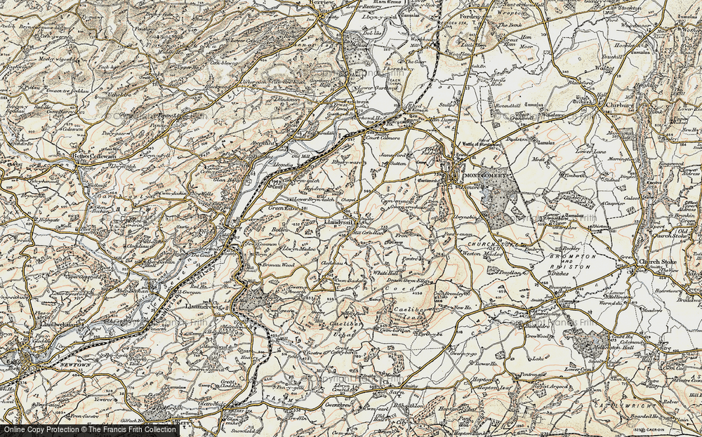 Old Map of Llandyssil, 1902-1903 in 1902-1903