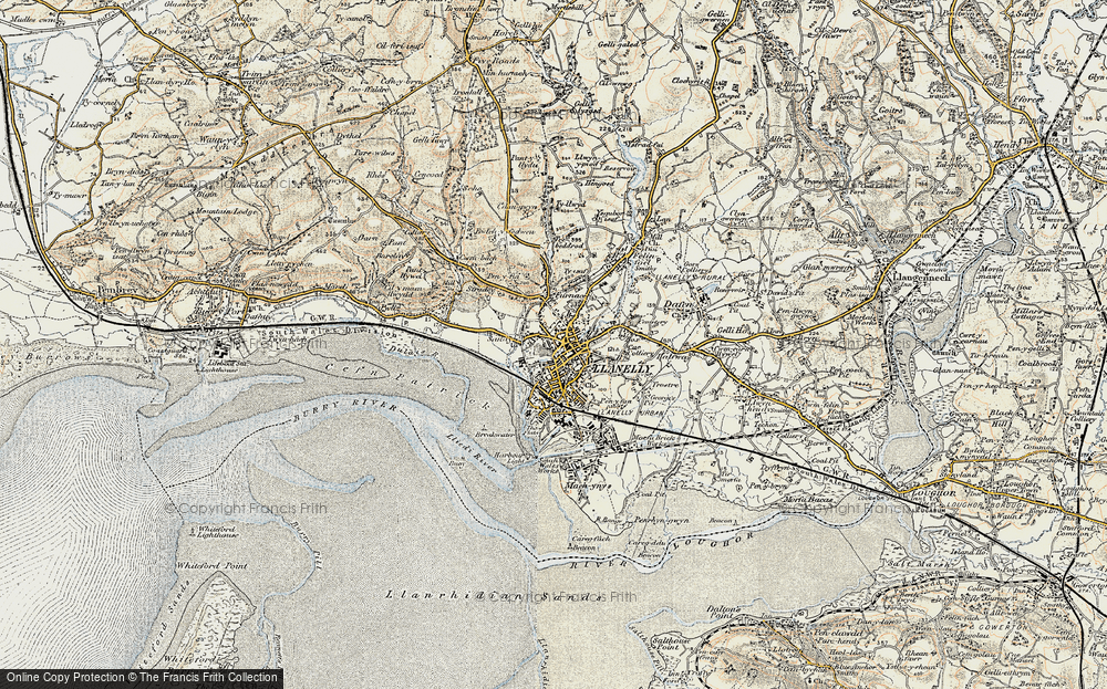 Old Map of Llanelli, 1900-1901 in 1900-1901