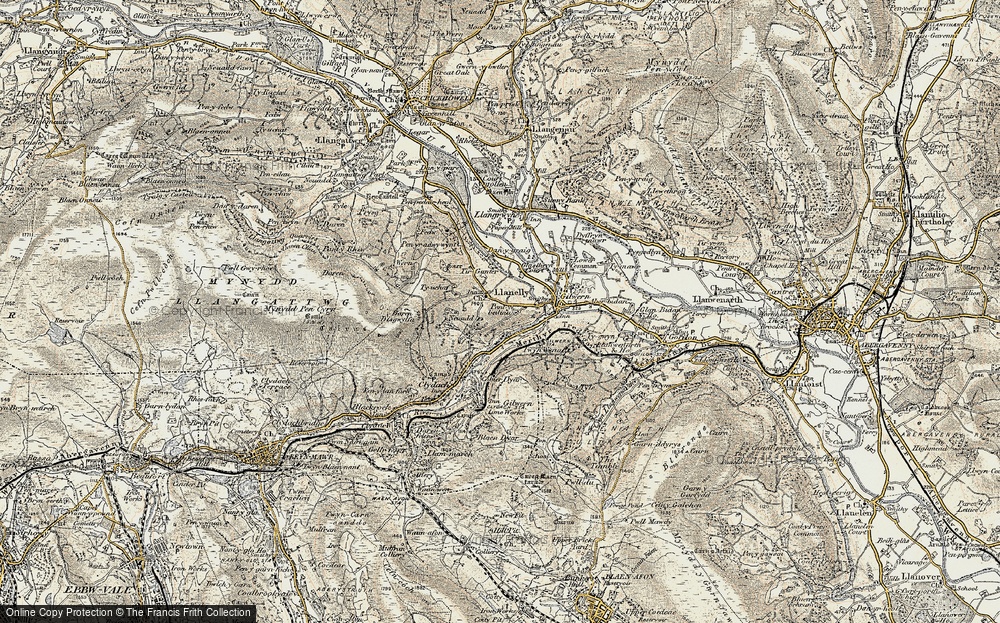 Old Map of Llanelly, 1899-1901 in 1899-1901