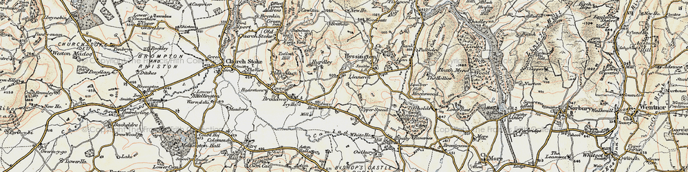 Old map of Llanerch in 1902-1903