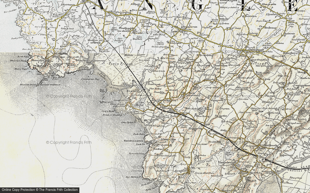 Old Map of Llanfaelog, 1903-1910 in 1903-1910