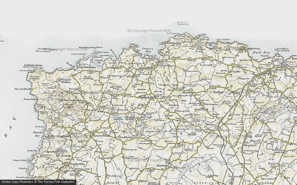 Old Map of Llanfechell, 1903-1910 in 1903-1910