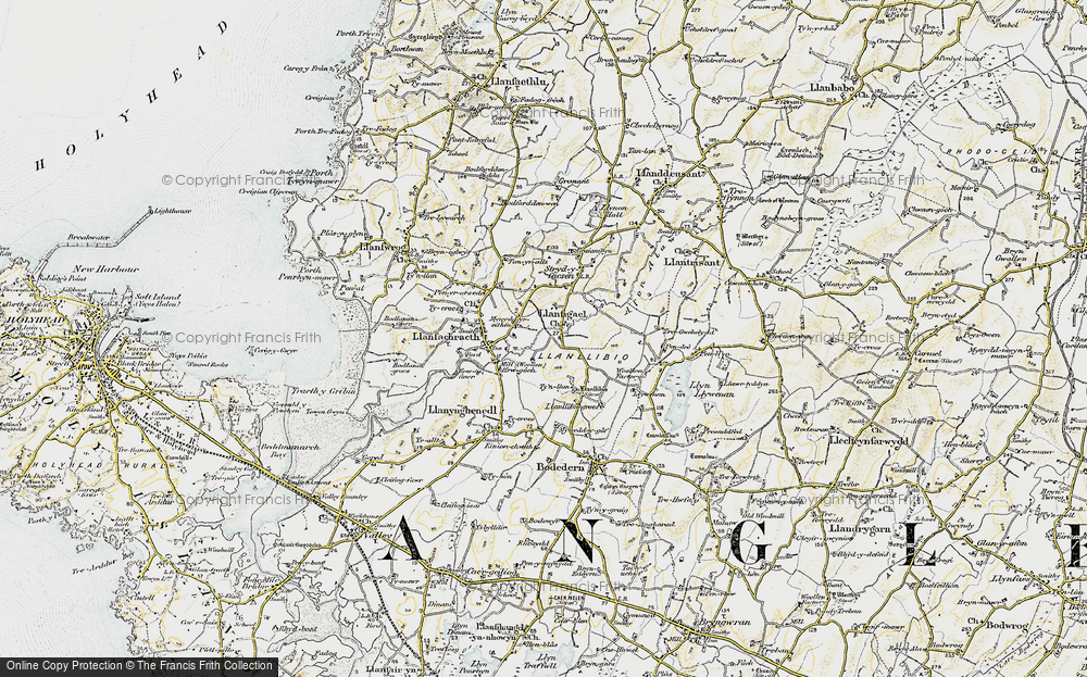 Old Map of Llanfigael, 1903-1910 in 1903-1910