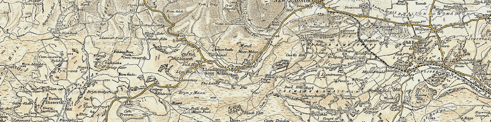 Old map of Water-break-its-neck in 1900-1903