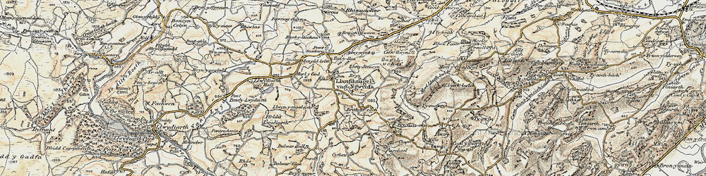 Old map of Adwywynt in 1902-1903