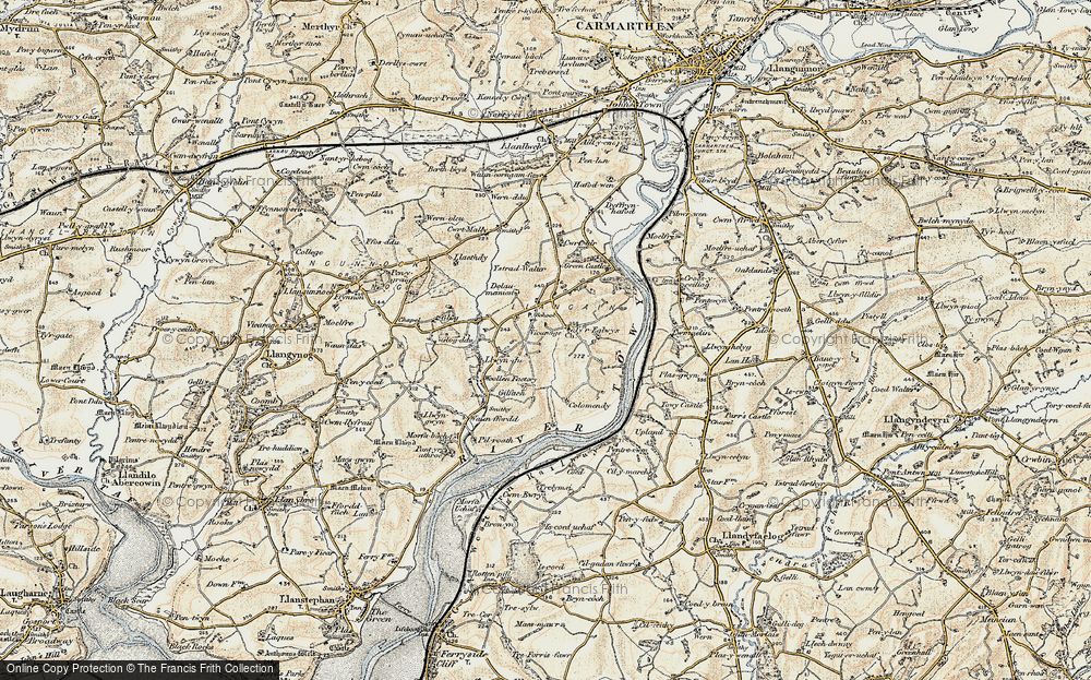 Llangain, 1901