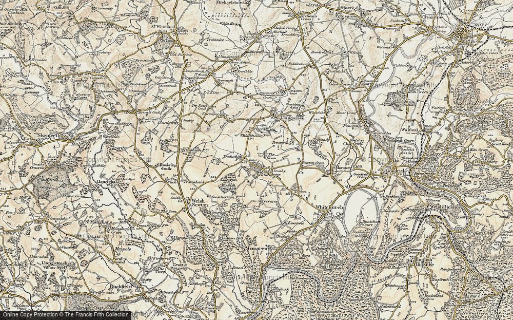 Old Map of Llangrove, 1899-1900 in 1899-1900