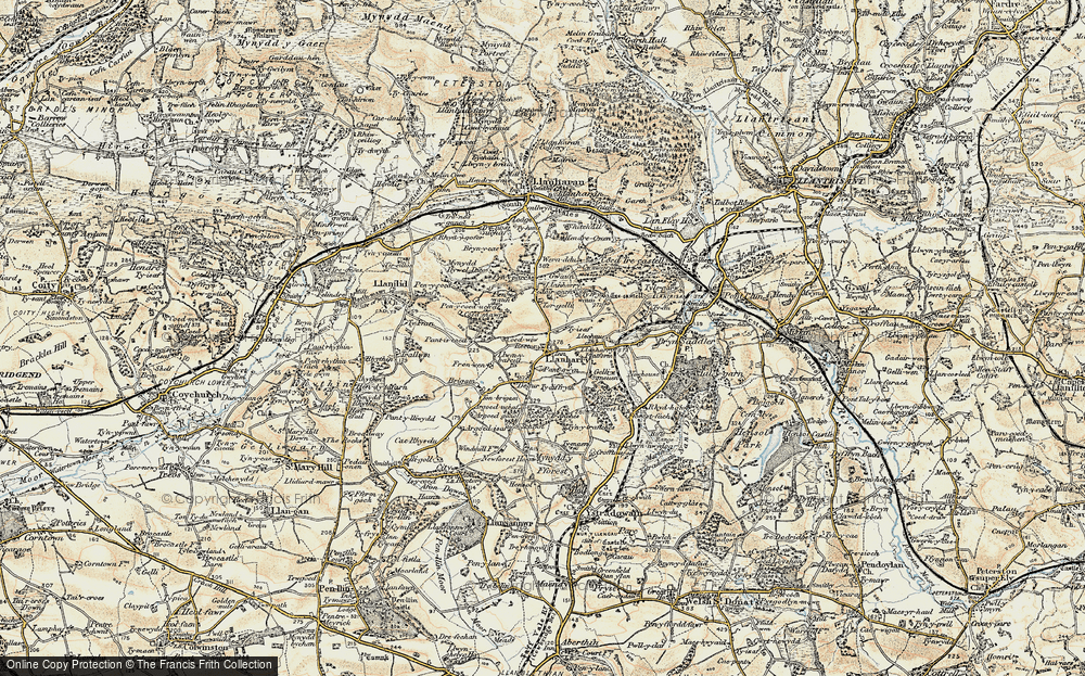 Old Map of Llanharry, 1899-1900 in 1899-1900