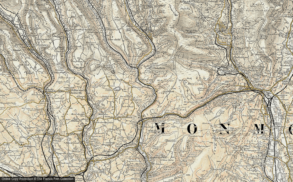Old Map of Llanhilleth, 1899-1900 in 1899-1900
