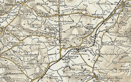 Old map of Bremia (Roman Fort) in 1901-1903