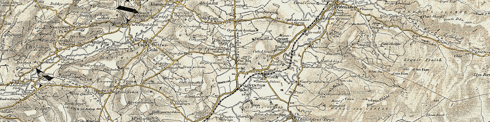 Old map of Bremia (Roman Fort) in 1901-1903