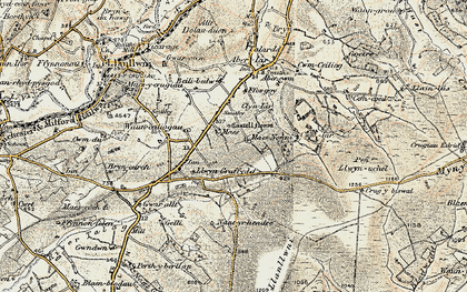 Old map of Beilibedw in 1901
