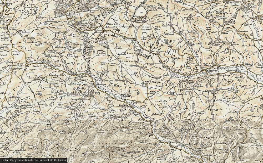 Old Map of Llanllwyd, 1901-1903 in 1901-1903