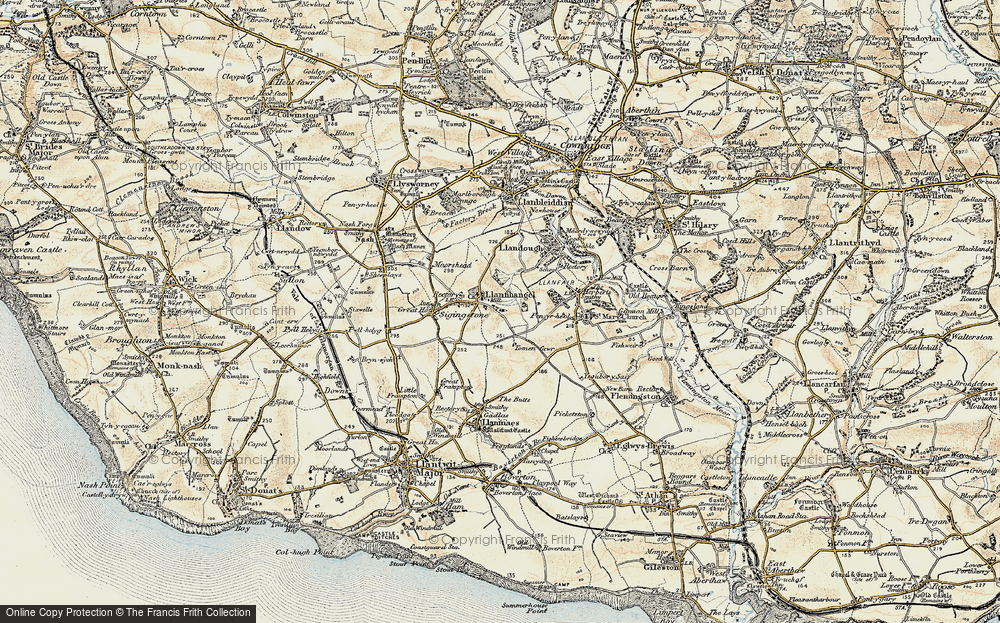 Old Map of Llanmihangel, 1899-1900 in 1899-1900