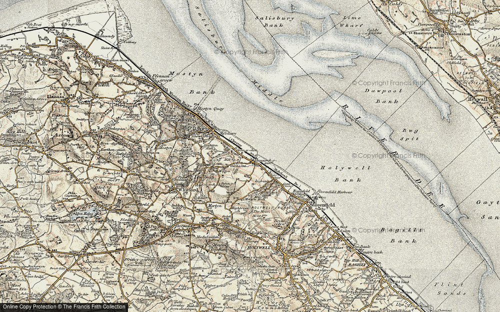 Old Map of Llannerch-y-môr, 1902-1903 in 1902-1903