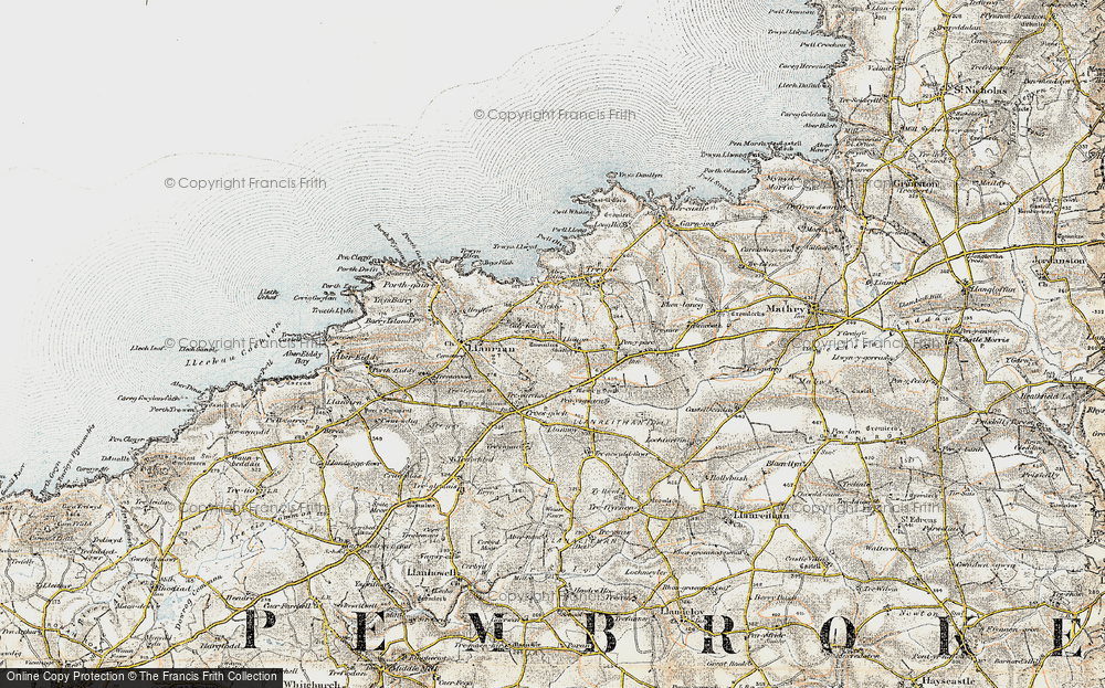 Old Map of Llanon, 0-1912 in 0-1912