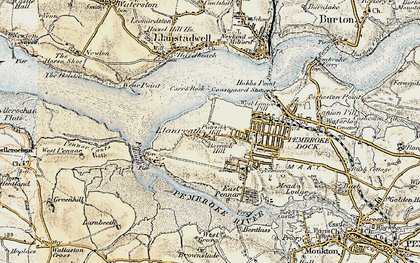 Old map of Llanreath in 1901-1912