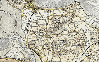 Old map of Bryn Maelgwyn in 1902-1903