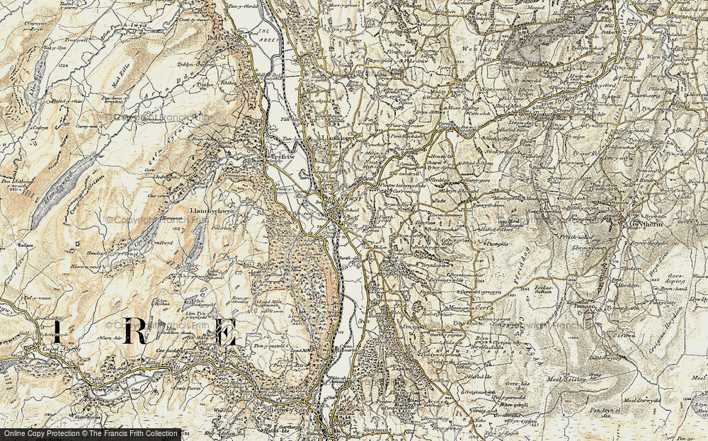Old Map of Llanrwst, 1902-1903 in 1902-1903