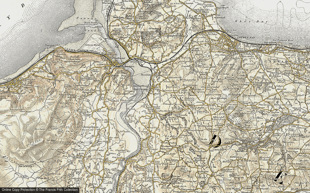 Old Map of Llansanffraid Glan Conwy, 1902-1903 in 1902-1903