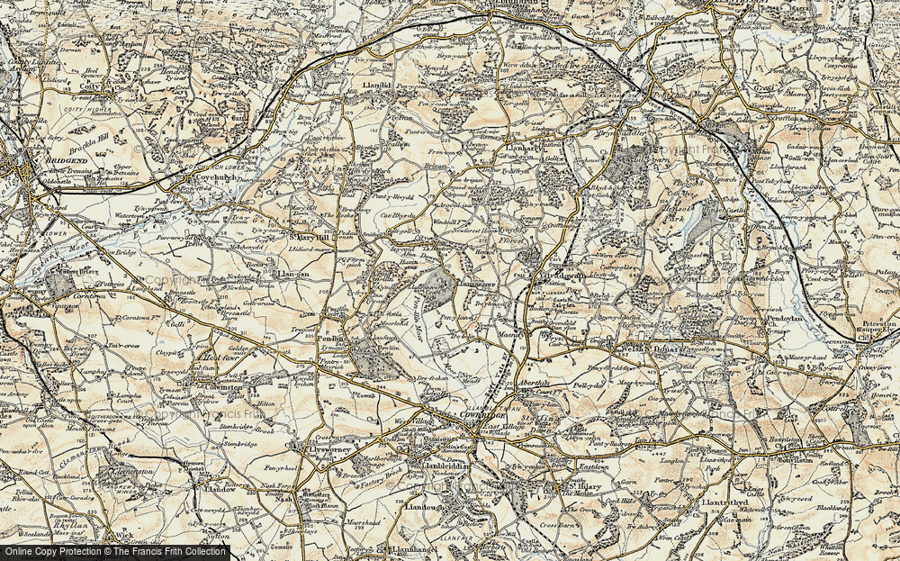 Old Map of Llansannor, 1899-1900 in 1899-1900