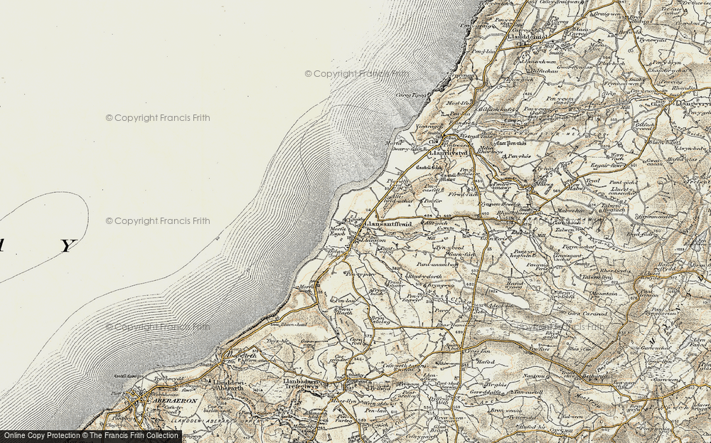 Old Map of Llansantffraed, 1901-1903 in 1901-1903