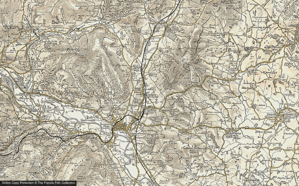 Old Map of Llantilio Pertholey, 1899-1900 in 1899-1900