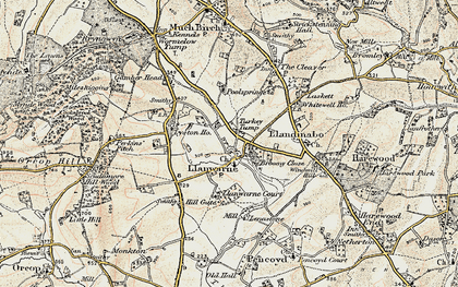 Old map of Brom-y-Court in 1900