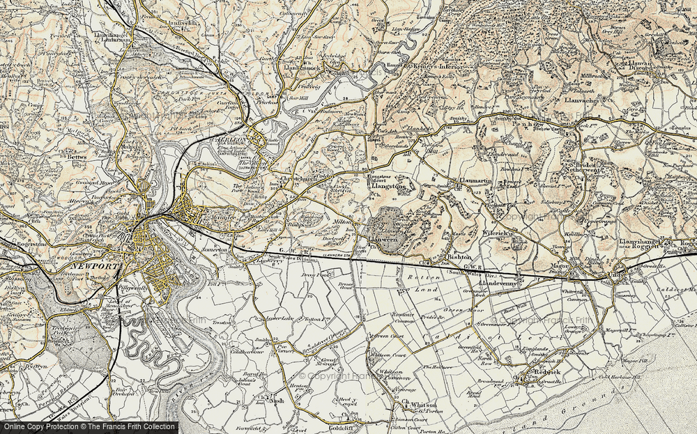Old Map of Llanwern, 1899-1900 in 1899-1900