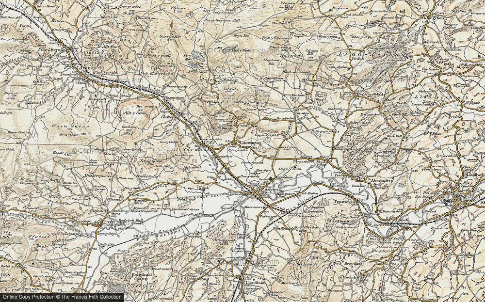 Old Map of Historic Map covering Gwynfynydd in 1902-1903