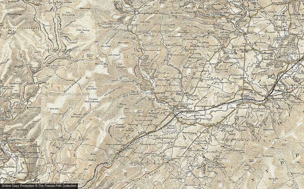 Old Map of Llanwrtyd, 1901-1902 in 1901-1902