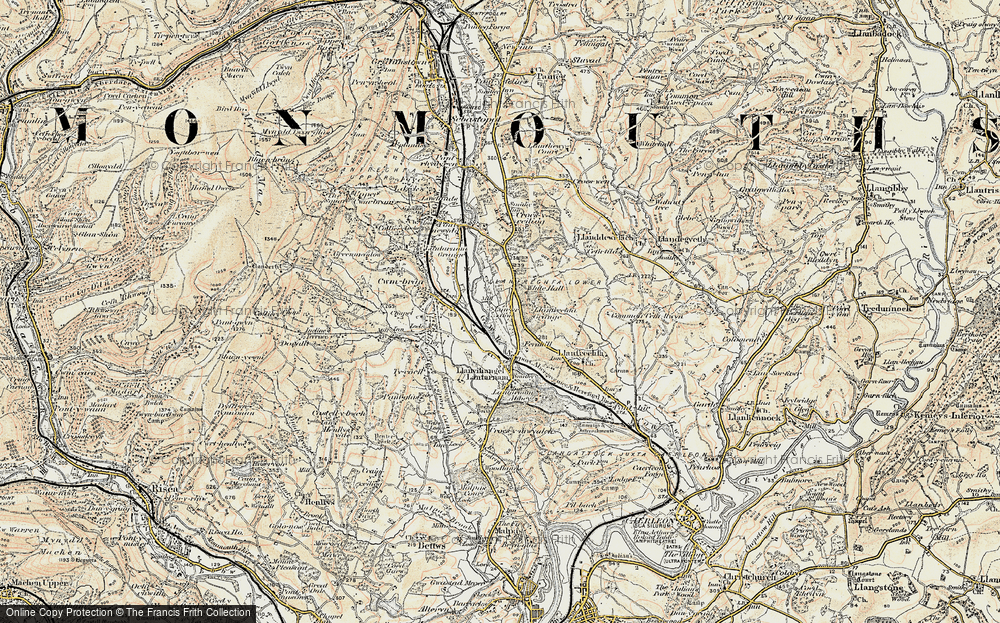 Old Map of Llanyrafon, 1899-1900 in 1899-1900