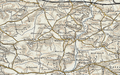 Old map of Addlepits in 1901-1912