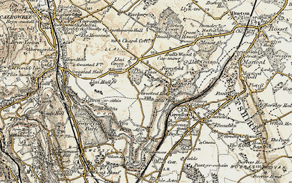 Old map of Llay in 1902-1903