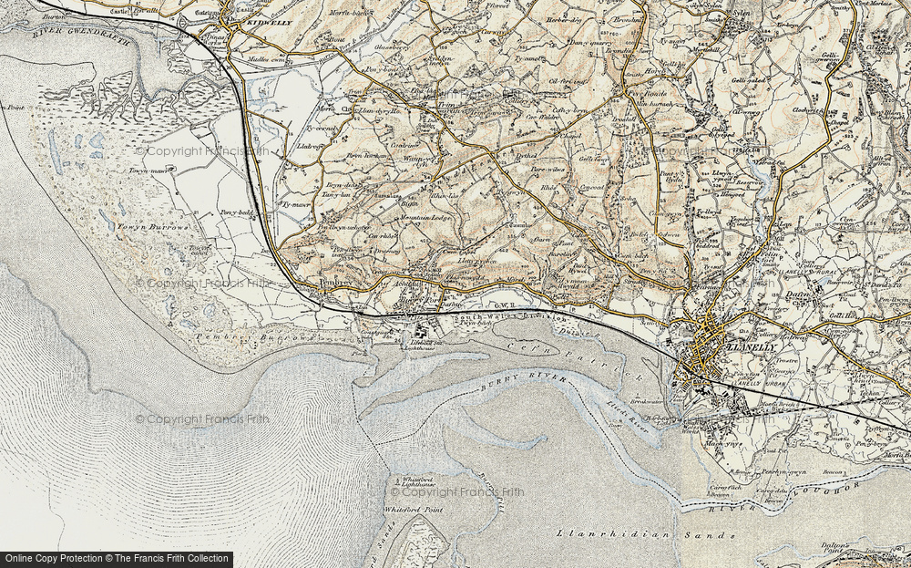 Old Map of Llettyrychen, 1900-1901 in 1900-1901