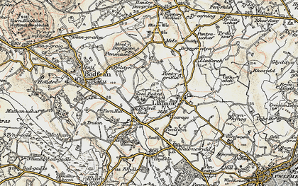 Old map of Bryn-moelyn Ho in 1903