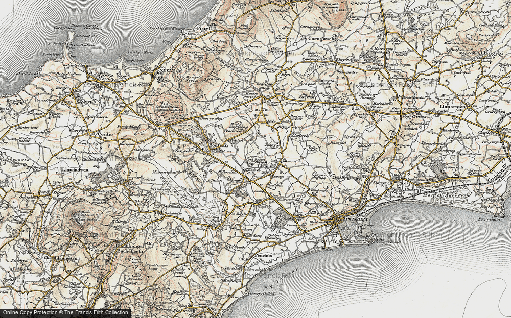 Historic Ordnance Survey Map Of Lleyn Peninsula 1903   Lleyn Peninsula 1903 Rnc759411 Large 