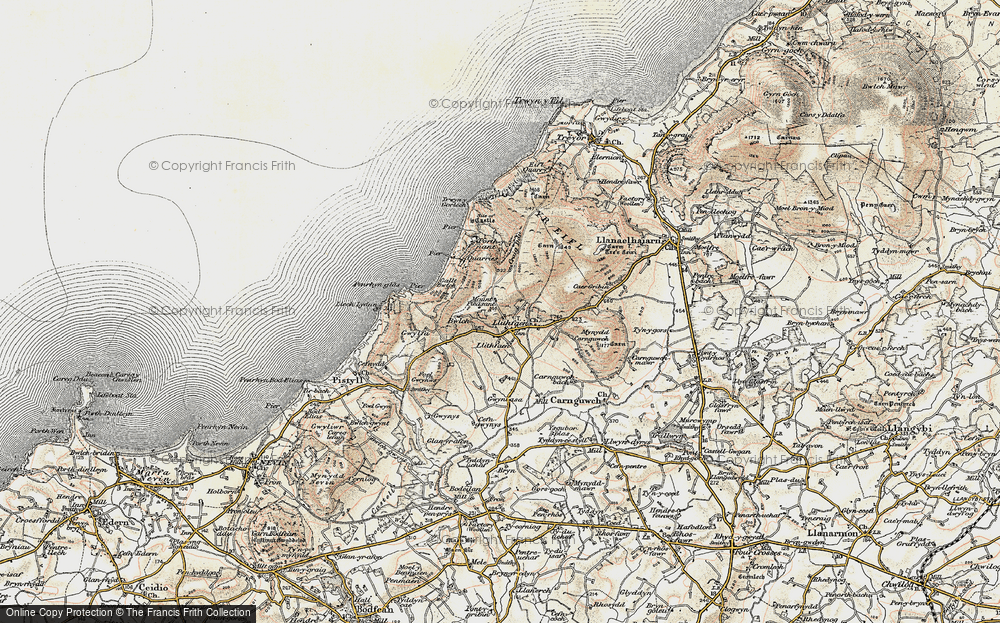 Old Map of Llithfaen, 1903 in 1903
