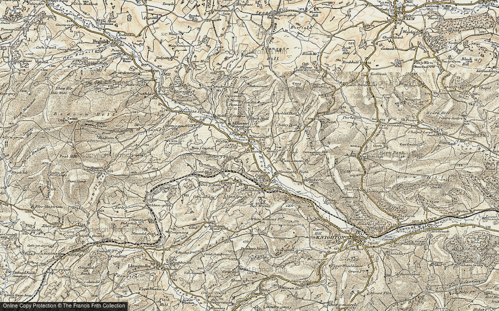 Old Map of Lloyney, 1901-1903 in 1901-1903