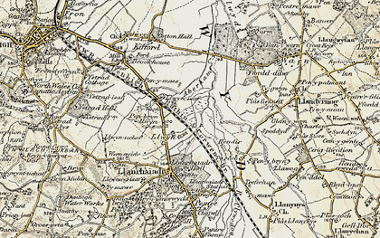 Old map of Aberham in 1902-1903