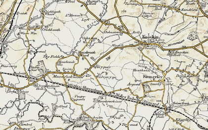 Old map of Llwyn-y-go in 1902