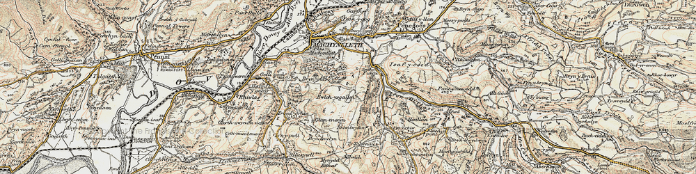 Old map of Llyn Glanmerin in 1902-1903