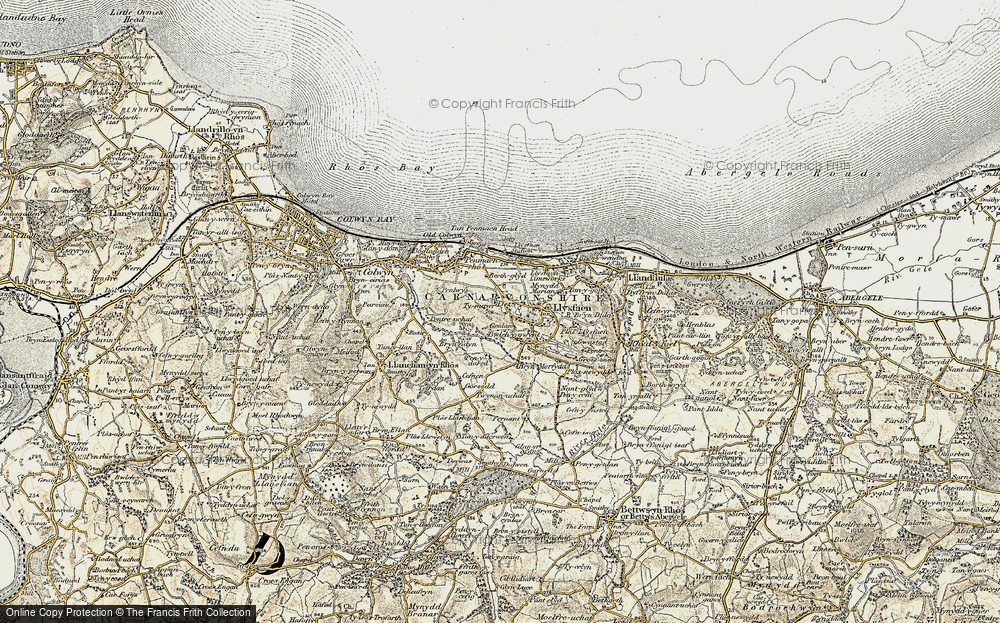 Old Map of Historic Map covering Bryn-Morfydd in 1902-1903