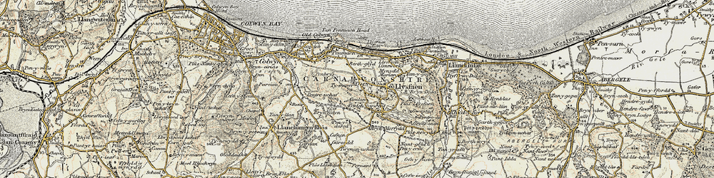 Old map of Bryn-Morfydd in 1902-1903
