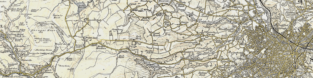 Old map of Ash Cabin Flat in 1903