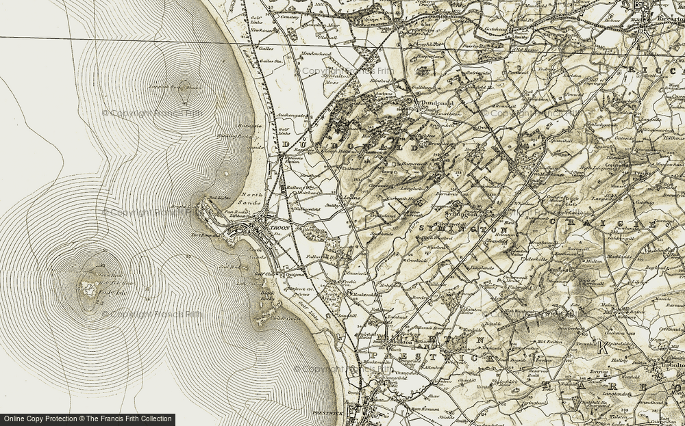 Old Map of Loans, 1905-1906 in 1905-1906