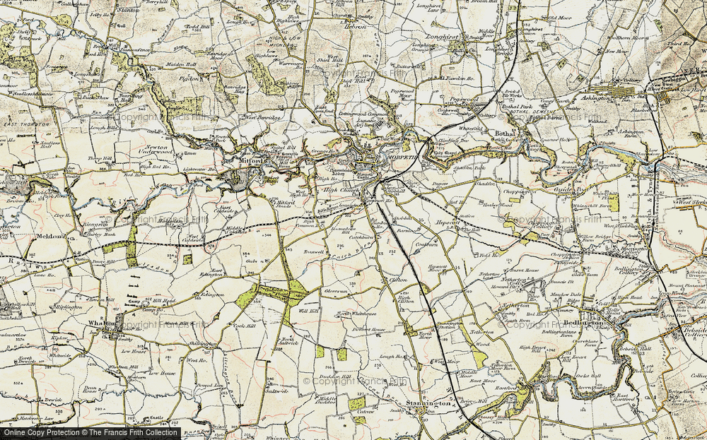 Old Map of Loansdean, 1901-1903 in 1901-1903
